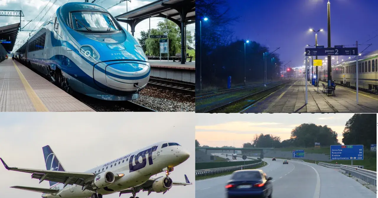 Szybki pociąg Pendolino i samolot LOT. Zastanawiasz się, ile trwa lot z Krakowa do Warszawy? Sprawdź!