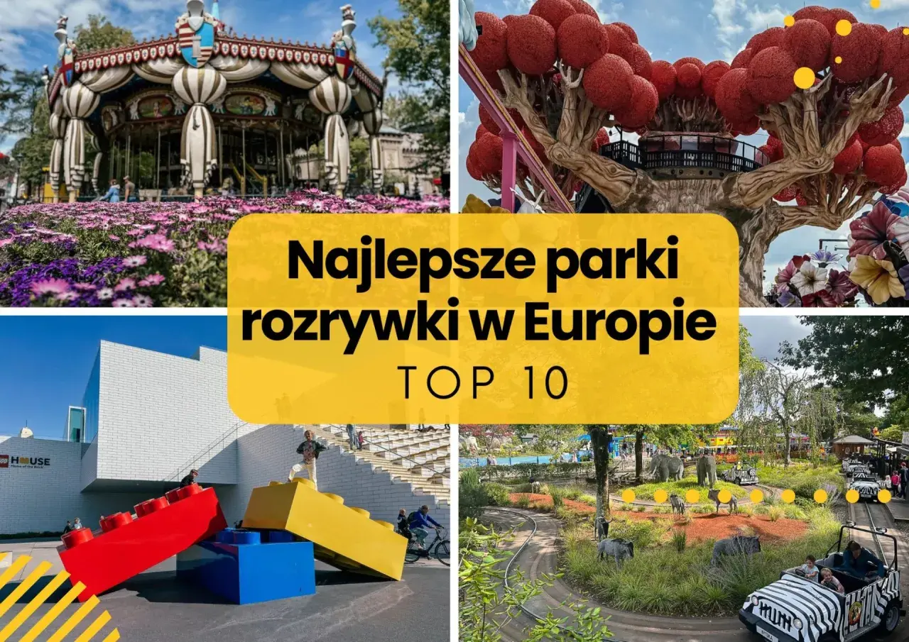 Karuzela, baśniowe drzewo, budynek z klocków LEGO i przejażdżka w safari – to atrakcje najlepszych parków rozrywki w Europie, w tym największego parku rozrywki w Europie.